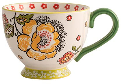 H&H Mariasole Tazza Jumbo, Ceramica, Multicolore, cc500