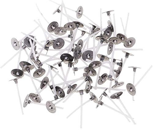 POFET 100 Stück Candle Dochte 3,5 cm vorgewachste Kerze Dochte, gewachste Dochte, natürliche Kerze Docht für Candle Making Candle DIY