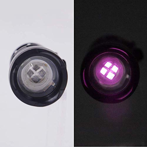 BAJIE Lampe de Poche zoomable Lampe de Poche Infrarouge 940Nm 3Core Aluminium Lampe de Poche IR 940Nm Lanterna Infrarouge Vision Nocturne LED Torche pour Batterie AA Noir 940Nm 4Core