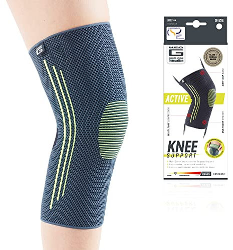 Neo-G Knee Support for Running - Sports Knee Brace - Knee Compression Sleeve - Breathable, Lightweight, Elastic Knee Bandage Support for Sprains, Strains, Injury Recovery, Joint Pain - L