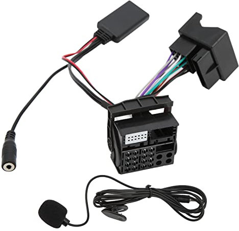 EBTOOLS Bluetooth Musik Adapter für Auto 12Pin Bluetooth 5.0 Aux Audio Kabel Adapter Mikrofon Freisprecheinrichtung Ersatz für 207 307 407 308 für Citroen C2 C3 C4 C5 C6 C8