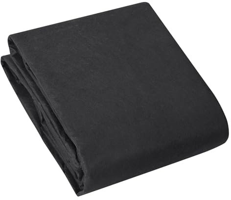 VEVOR Géotextile Non Tissé 4,6x6,1 m Toile de Paillage Anti-Mauvaises Herbes 136 g/m² Tissu d'Allée Perméable Résistant à la Déchirure pour Systèmes de Drainage, Aménagement Paysager, Couvre-sol, Noir