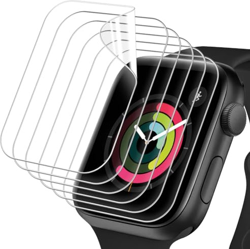OFFCUP Pellicola Protettiva, 6 Pezzi TPU Pellicola Pellicola Protettiva per Apple Watch Series 1/2/3 38mm, Senza Bolle Trasparente HD Schermo, Protezione per Schermo Anti Graffio (38mm) | Pellicola protettiva per display HD, trasparente, in morbido TPU, per iWatch, senza bolle