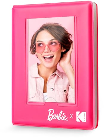 Barbie x Kodak Álbum Mini para 64 Fotos con Ventana Transparente – Compatible con Papel ZINK 2”x3” y Impresoras Barbie x Kodak Printomatic y Step Slim