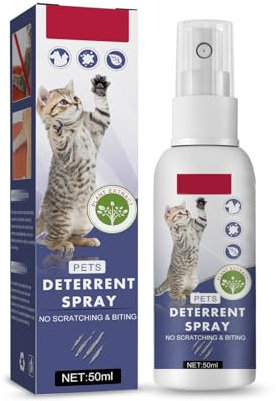 ZQUKAMZ Premium Cat Deterrent Spray - Safe Indoor & Outdoor Deterrent for Furniture Protection, Effective Training Aid with Natural Ingredients - Non-Toxic Anti-Scratch Formula for Cats and Kittens