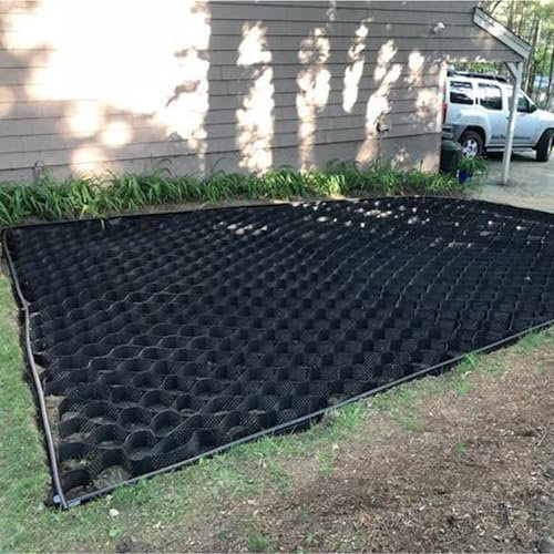 Stabilisateur de Gravier Grille D'allée De Pavage En Plastique, Grille De Sol En Nid D'abeille, Stabilisateur De Gravier Robuste Pour Tapis De Camping-car, Base De Hangar En Plastique, Tapis De Géogri