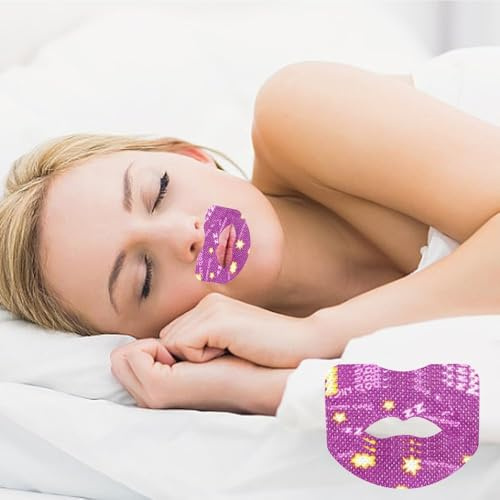 FDEETY 60 Stück Mundpflaster Schlafen Mund Tape Schlaf Mund Zukleben Nachts Schnarchen Stopper Zungenhalter Gegen Schnarchen Anti Schnarch Schlafpflaster Zum Durchschlafen