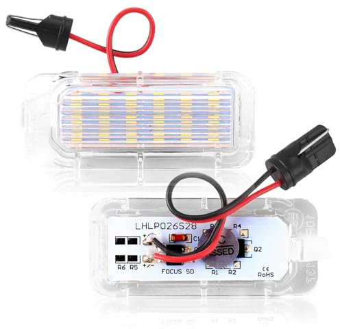 Erato Luces de matrícula LED CanBus sin errores compatibles con Focus Mondeo Fiesta Reemplazo 6M2A13550AA 6M2A13550AB 6M2A13550AC 5105886 1423046 1504964
