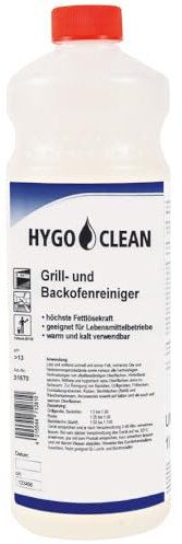 12 Stück Hygoclean Grill- und Backofenreiniger, V: 1l, transparent, Grillreiniger, Backofenreiniger, Fettreiniger