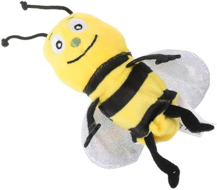 Sosoport Marionnette à Main Abeille Douce pour Garçon Et Filles Jouet Éducatif en Peluche Marionnette Interactive pour Jeu De Rôle Adaptée à La Maternelle Stimule L'imagination 1 Pièce