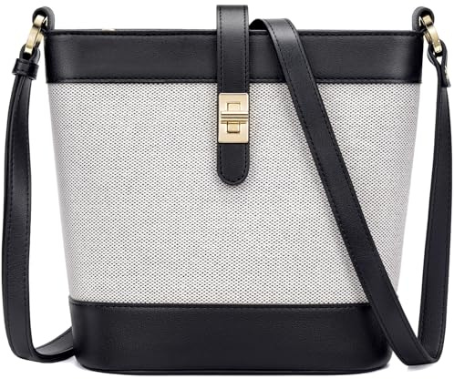 Peacocktion Umhängetasche, veganes Leder, Handtasche, Eimertasche mit Kartenfächern, Schultertasche, Geldbörsen für Damen, mit mehreren Taschen