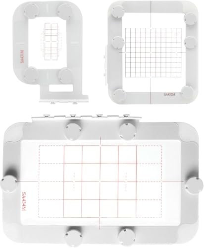 Sew Tech Magnetischer Stickrahmen für Brother SE700 SE600 PE535 PE550D PE545 SE400 PE525 PE540D PE500 SE625 SE425 M380D Innovis Babylock Brother Stickmaschinen-Reifen (3-in-1-AM-Set)