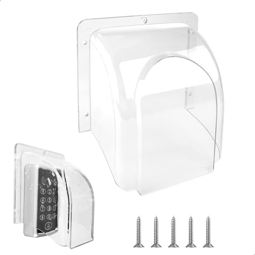 Copertura Antipioggia Copri Citofono Esterno, Copertura Protettiva Impermeabile per Campanello Esterno, Pulsante di Chiamata, Campanello Wireless, 11x11x8,5 cm