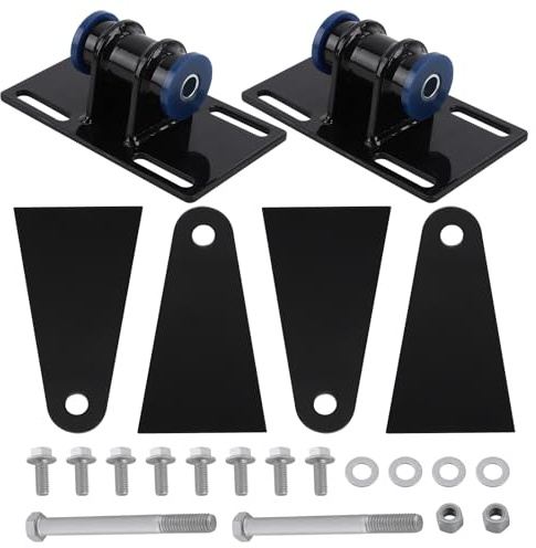 maXpeedingrods LS Swap Mounts Universal Adjustable Conversion Motor Mounts & Adapters Plates with Screw for Custom Hod Rods, Street Rods, Rock Crawlers, Dune Buggy's