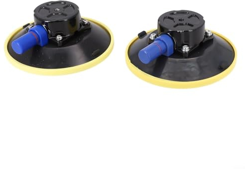 Paquete de 2 soportes de ventosa al vacío, 6 pulgadas, 150 mm, ventosa de vidrio con rosca M8 para reparación de automóviles, herramienta de elevación