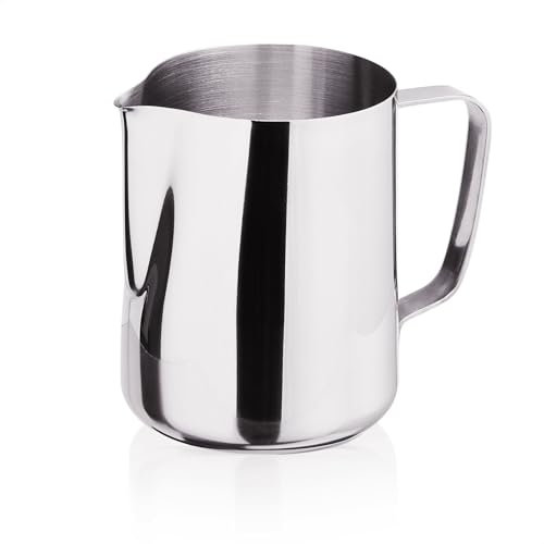 Kerafactum® – Barista Pot à lait Mousseur à décanter Théière en acier inoxydable 2 l