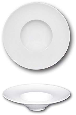 Assiettes à entrées ou à desserts kbowl porcelaine blanche - D 20 cm - Napoli x 6