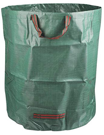YOTIN 1Stück Gartensack Gartenabfallsack 272L robust Polypropylen Gewebe Gartenabfallbehälter 150gsm selbstaufstellend verschließbar