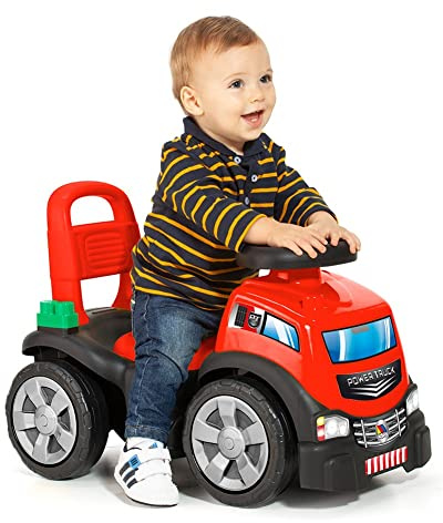 MOLTO | Correpasillos 3 en 1 con Juego de Bloques | Corre Pasillos Todoterreno | Juguetes Infantiles Seguros y Resistentes | Fomenta el Desarrollo de Niños y Niñas | +10 Meses Rojo