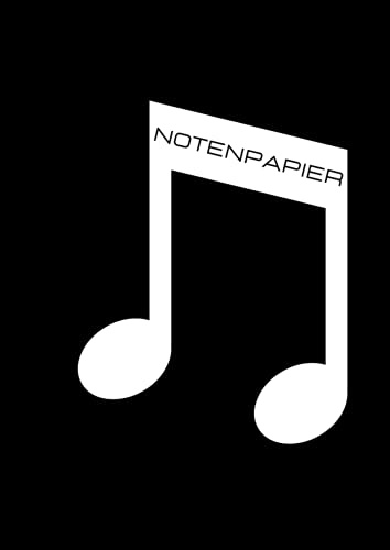 Notenpapier: Notenheft mit 200 Seiten und 14 Zeilen zum Noten selber reinschreiben