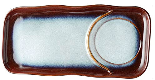 Ciotola for cereali, scodella for zuppa, scodella for il tè, ciotole for la colazione in ceramica o piatto rettangolare, ciotola for zuppa di cipolla da 20 once con manico in porcellana for zuppa di c