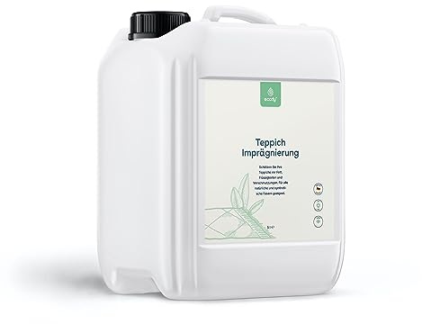 eco:fy Matta, impregnering, impregneringsspray mot våt, fläckar och smuts för naturliga, syntetiska fibrer, skydd efter mattrengöring (5 l)