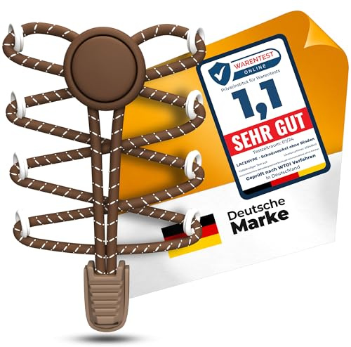 LaceHype - 2 oder 1 Paar Schnürsenkel ohne binden Elastische mit Schnellschnürsystem aus Gummi, SK02 - Schuhbänder ohne binden - für Sneaker, Kinderschuhe, Laufschuhe