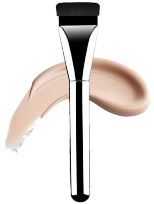 Ksvsonrvi Foundation Brushes, Super Thin Blade Makeup Brush with Soft Synthetic Bristles