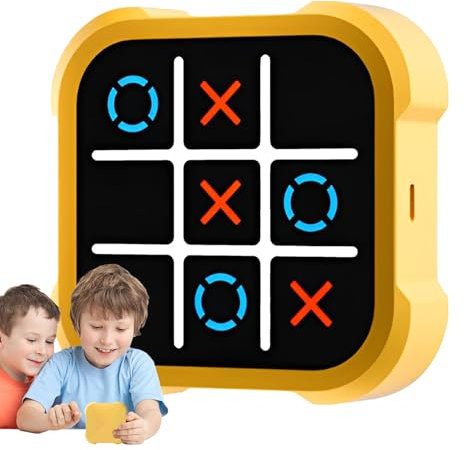 Board Game Gioco Da Tavolo Educativo, Console Di Gioco Elettronico Digitale Tic-Tac Toe Portatile Da Viaggio 3 In 1 Giochi Interattivi Per Genitori E Figli