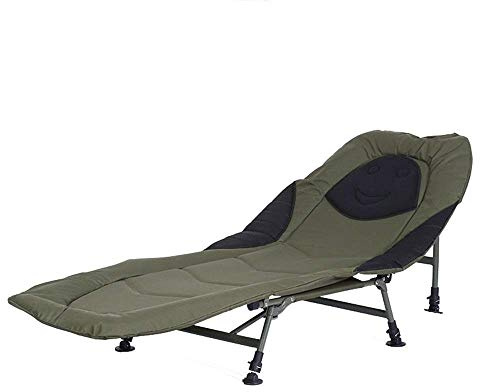 VBNCUUIOPO Lit inclinable à 6 pieds pour la pêche à la carpe, le camping, la plage, l'intérieur et l'extérieur