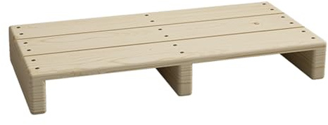 TRAGLO Marchepied en Bois, marchepied Portable pour lit, intérieur ou extérieur, avec Coussinets antidérapants, pour Cuisine, Salle de Bain, Porte(50x30x11cm)