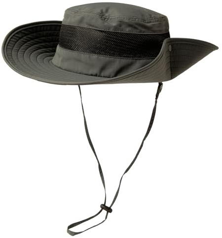 TOP-EX Wasserdichter Fischerhut Unisex, für große Köpfe, Dunkelgrau L/XL