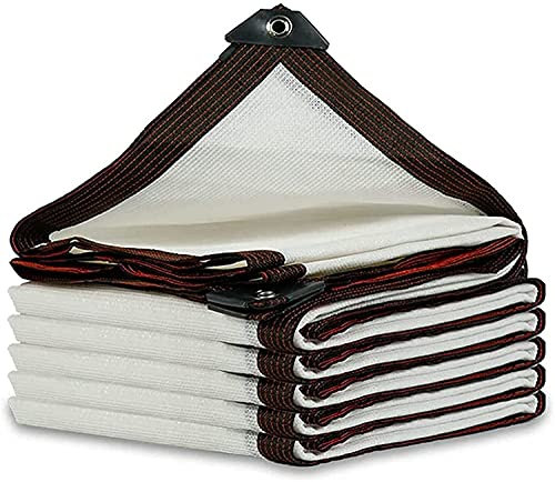 Telone a rete per serra, impermeabile, 3 m x 8 m, colore: bianco crema