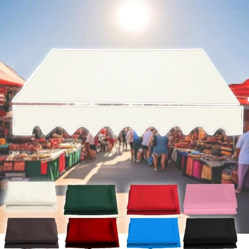Toile pare-soleil rétractable - Protection UV - Pour extérieur, terrasse, pergola, pergola - Beige - 4 x 3 m - Housse d'abri