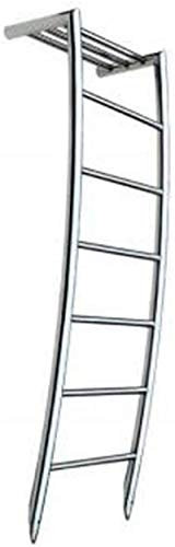 Kiaoeiuyti Portasciugamani Riscaldato, Scaldasalviette Elettrico Moderno da Parete in Acciaio Inossidabile Lucido 60W Riscaldatore per Bagni e Scaldasalviette Spa Interesting Life