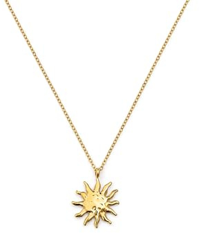 SINGULARU - Collar Sun Light. Acero con Baño en Oro de 18 Kt. Joyas Para Mujer.