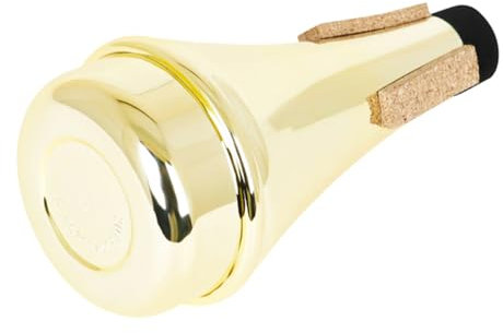 BESPORTBLE Kompakter Trompetendämpfer Aus Abs Für Üben Leichte Und Tragbare Trompete Stummschaltung Für Junge Mädchen Und Anfänger Geräuschreduzierung Für Zuhause Goldfarbig