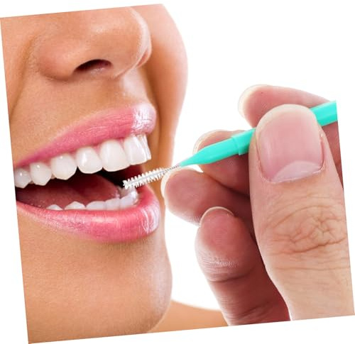 LALADEFIEE 100 piezas Cepillos Interdentales para Aparatos Ortodónticos Cepillo Portátil Duradero y Seguro para Limpieza Profunda entre Dientes y Retenedores Uso Viajes y Hogar