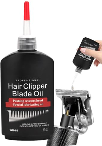 Huile pour Tondeuses à Cheveux | 120ml Entretien Anti-Rouille | Solution De Nettoyage Pour Tondeuse De Coiffeur | Pour Toilettage Canin Taille De Barbe Maison Voyage Quotidien Salon De