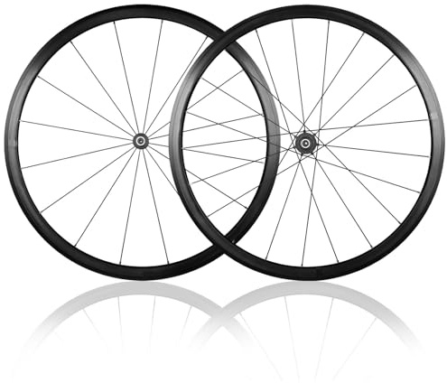 Hjulset For Racercykel 700C C/V/fälgbroms Framhjul Bakhjul 30/40/50 Mm Djup Aluminiumfälgar QR 7-12-växlad Kassett(50mm)