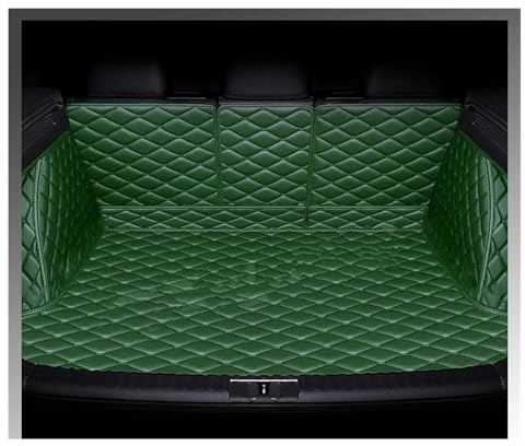 Auto-Kofferraummatte Mit Voller Abdeckung Für VW Für T-Cross 2019 Kofferraumabdeckung Laderaumwanne Innenschutz Zubehör Kofferraumwanne(Green)