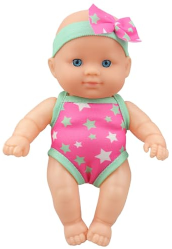 Grtheenumb Poupée d'eau, poupée d'eau, Nageur étanche, Bain Flottant avec articulations Mobiles, Maillots de Bain Amovibles, Natation pour Enfants, Baignoire, Piscine, Temps de Jeu, Style 1