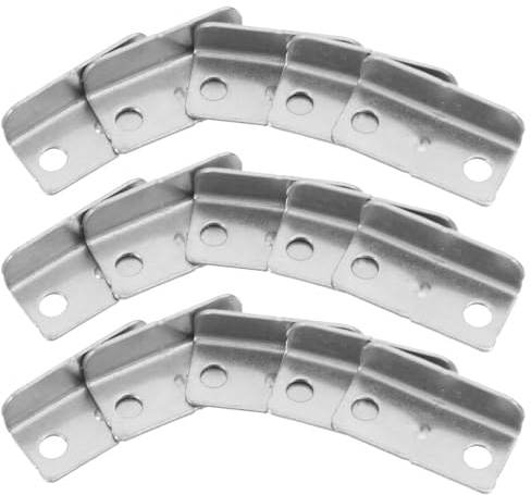 Ipetboom Gâche Métallique pour Serrure de Meuble, 20 Pièces, Plaque de Verrouillage en Acier Inoxydable de L, Installation Facile pour Armoires et Placards, Usage Domestique et