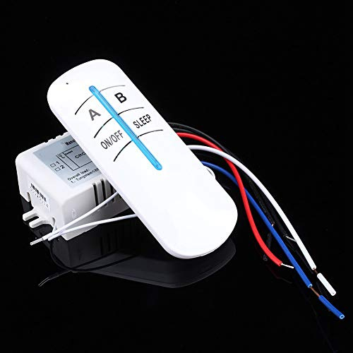 Annadue Interruttore di Controllo Remoto, Presa Wireless con Telecomando RF Portatile, Kit di Controllo della Luce della Lampada per Elettrodomestici, Ampia Portata Senza necessità di WiFi,