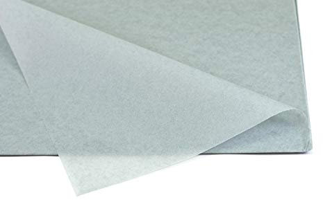 Creativery Seidenpapier - Tissue Papier 50 x 75cm 10 Bögen Gestalten Dekorieren Vepacken bunt Farbe hell Silber grau 012H