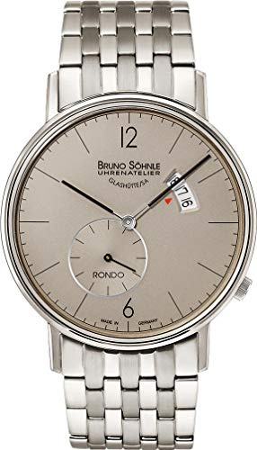 Bruno Söhnle Herren Analog Quarz Uhr mit Edelstahl Armband 17-13053-862