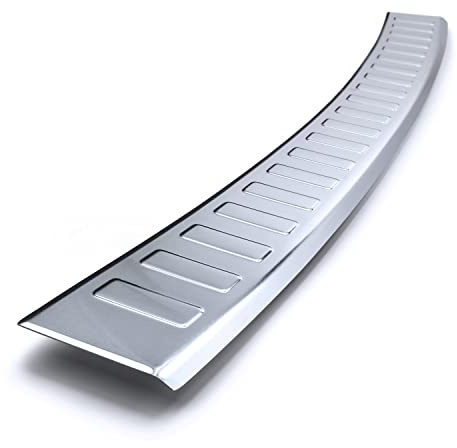 teileplus24 Ladekantenschutz passend für VW Golf 7 Limo 3/5-Türer 2012-2019 | Aluminium Passgenau vorinstalliertes Montageband Reinigungstuch Rostfrei