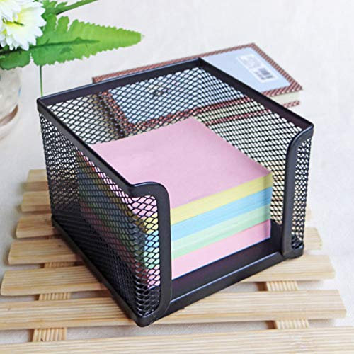 TOYANDONA Metall-mesh-Halter Quadratisch Notizpapierhalter Schreibtisch-zubehör Schwarz Für Langlebigen Gebrauch Ergonomisches Design Leichtgewichtig Für Mobile Nutzung Zum Aufbewahren Von h