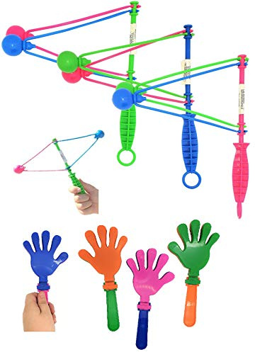 Bundle Pack,12 Large 7 Hand Clappers + 12 Large 8 Neon Clackers,Perfect Noisemakers for Parties, Graduation Celebrations, Birthday Surprise Party or any other Noise Requiring Occasion!