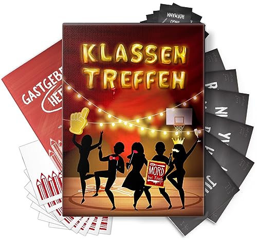 MORD bei Tisch Krimidinner für Zuhause - 5 bis 7 Personen - Der Klassentreffen Fall - Das Krimi Spiel ab 16 Jahren – Ideal als Krimi Dinner für eine mörderische Dinnerparty